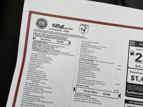 2018 FIAT 124 Spider Abarth