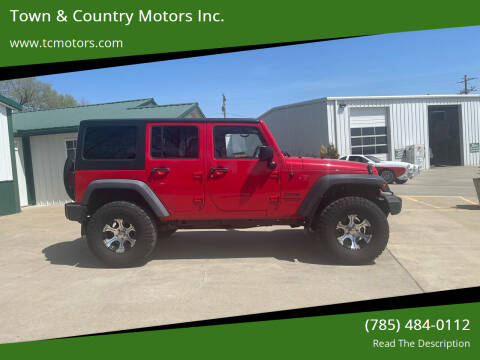2015 Jeep Wrangler Unlimited for sale at Town & Country Motors Inc. in Meriden KS
