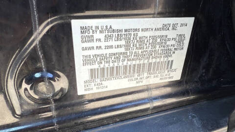 2015 Mitsubishi Outlander Sport SE