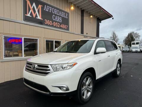 2013 Toyota Highlander for sale at M & A Affordable Cars in Vancouver WA