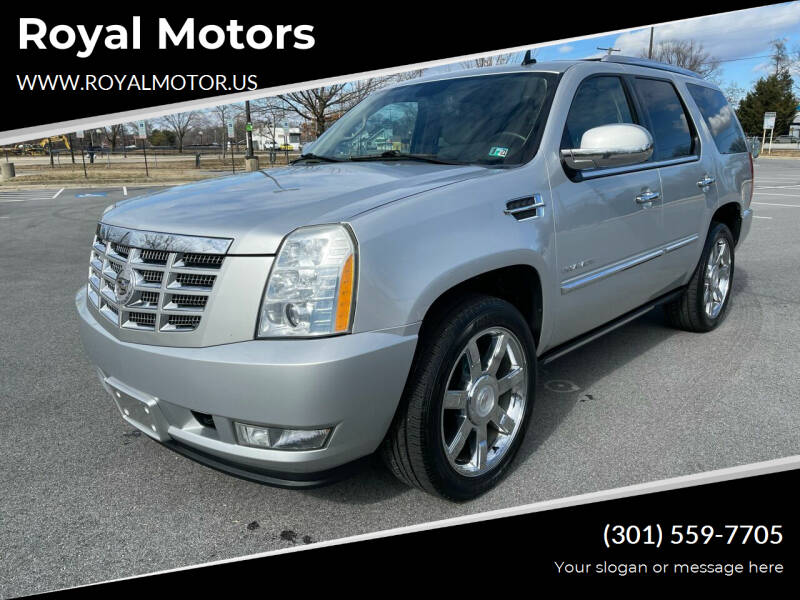 2010 Cadillac Escalade for sale at Royal Motors in Hyattsville MD