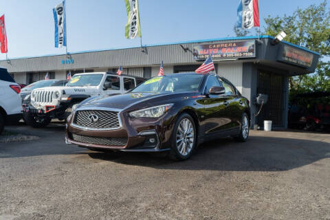 2020 Infiniti Q50 for sale at CABRERA AUTO SALES in Hialeah Gardens FL