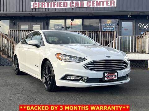 2018 Ford Fusion Hybrid for sale at CERTIFIED CAR CENTER in Fairfax VA