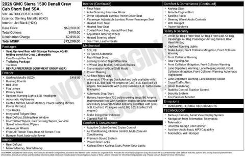 2026 GMC Sierra 1500