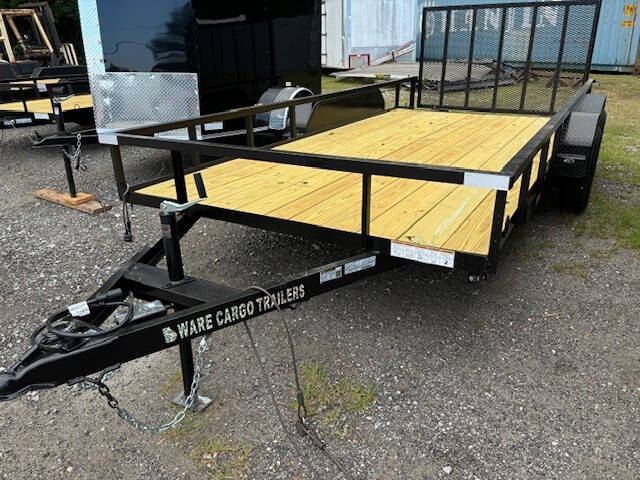 2025 Ware Cargo Trailers 7x16TA Utility Trailer for sale at Cross Resurrection Golf Carts and Trailers in Rincon, GA