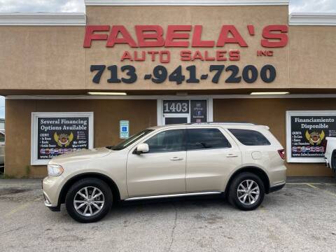 2014 Dodge Durango for sale at Fabela's Auto Sales Inc. in South Houston TX