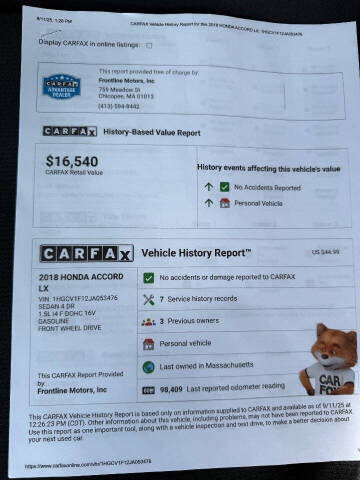 2018 Honda Accord LX