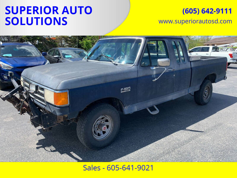 1989 Ford F-150 for sale at SUPERIOR AUTO SOLUTIONS in Spearfish SD