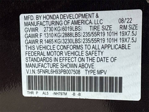 2023 Honda Odyssey Elite