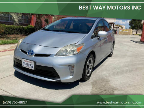 2013 Toyota Prius for sale at BEST WAY MOTORS INC in San Diego CA
