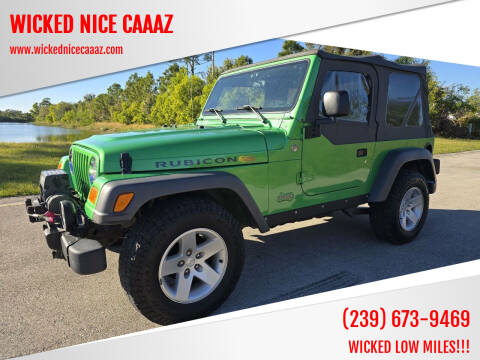 2005 Jeep Wrangler for sale at WICKED NICE CAAAZ in Cape Coral FL