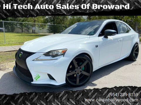 2014 Lexus IS 250 for sale at Hi Tech Auto Sales Of Broward in Hollywood FL