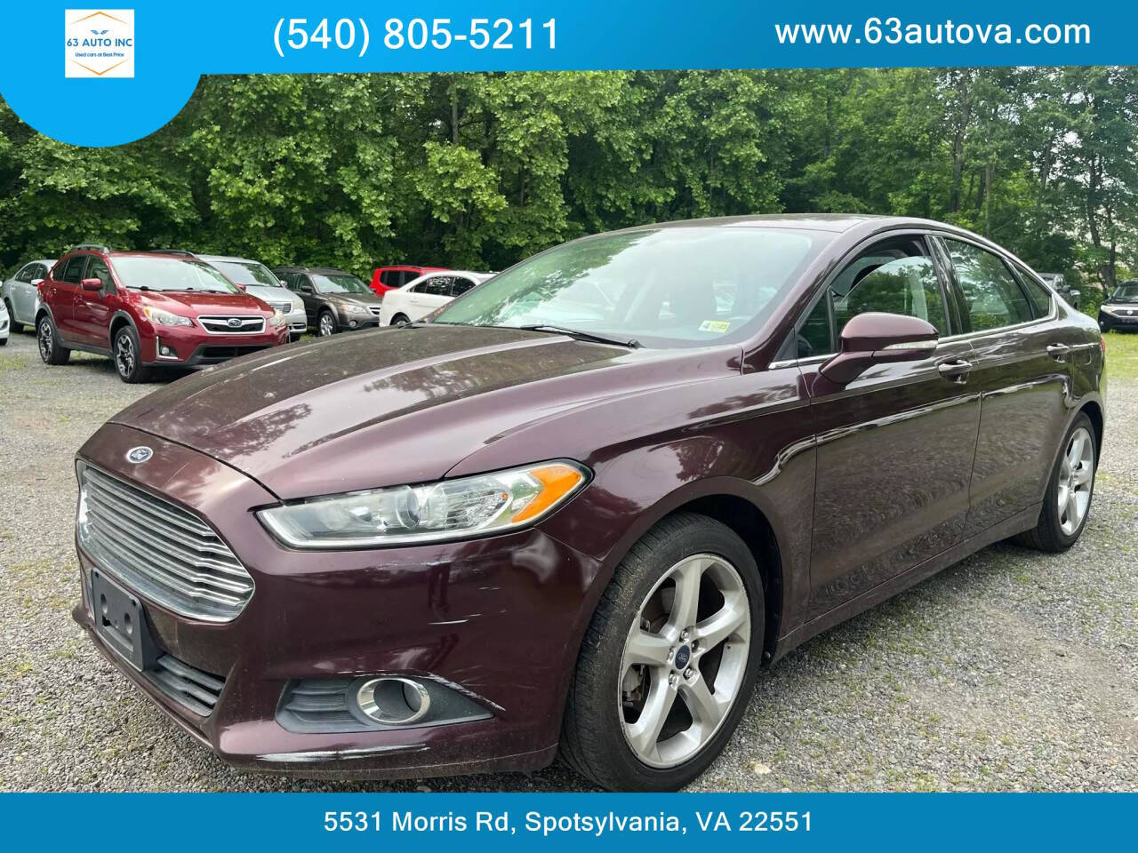 2013 Ford Fusion for sale at 63 Auto Inc in Spotsylvania, VA