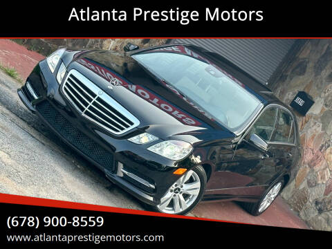 2013 Mercedes-Benz E-Class for sale at Atlanta Prestige Motors in Decatur GA
