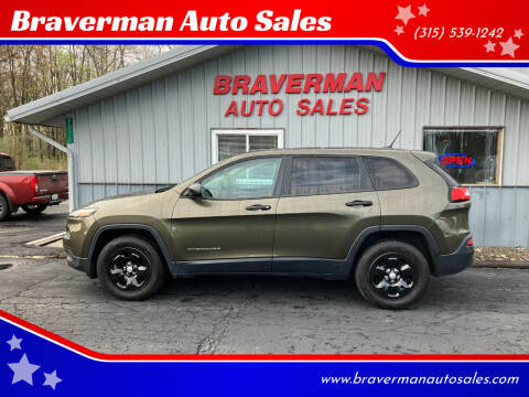 2014 Jeep Cherokee for sale at Braverman Auto Sales in Waterloo NY