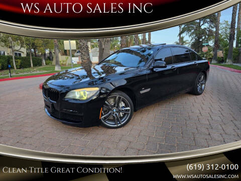 2012 BMW 7 Series for sale at WS AUTO SALES INC in El Cajon CA