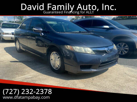 2010 Honda Civic for sale at David Family Auto, Inc. in New Port Richey FL