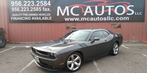 2014 Dodge Challenger for sale at MC Autos LLC in Pharr TX
