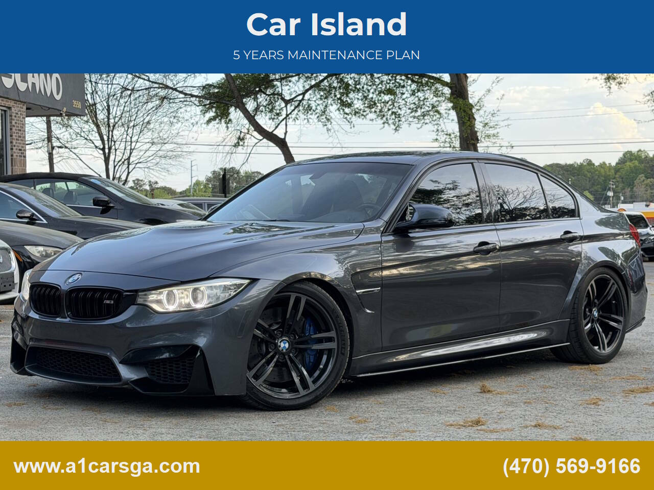 Gray 2015 BMW M3 Base 4dr Sedan 1