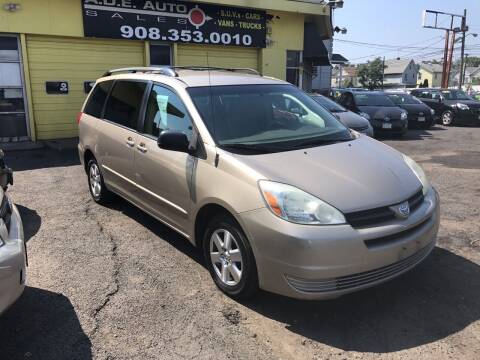 2004 Toyota Sienna for sale at A.D.E. Auto Sales in Elizabeth NJ