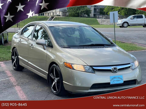 2007 Honda Civic for sale at Central Union Auto Finance LLC in Austin TX