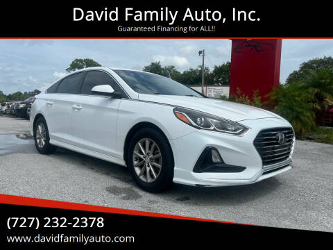 2019 Hyundai Sonata for sale at David Family Auto, Inc. in New Port Richey FL