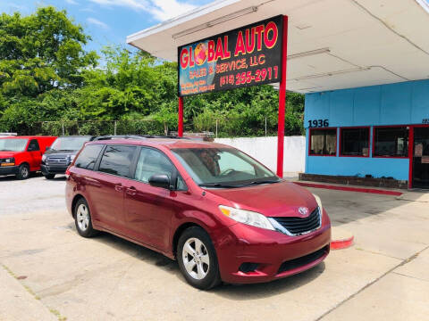 2011 Toyota Sienna for sale at Global Auto Sales and Service in Nashville TN