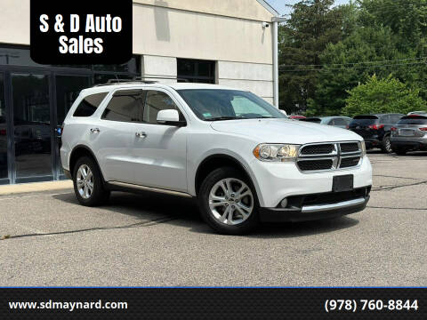 2013 Dodge Durango for sale at S & D Auto Sales in Maynard MA