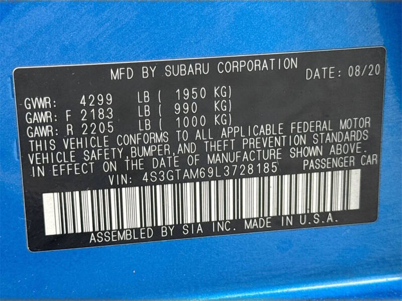 2020 Subaru Impreza Sport