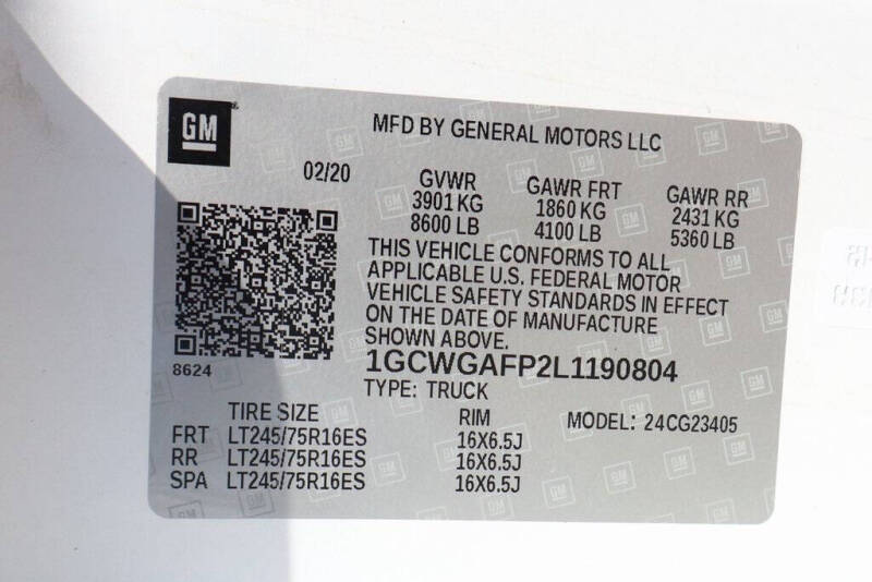 2020 Chevrolet Express 2500