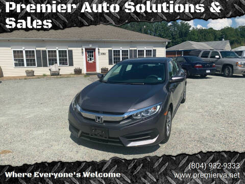 2016 Honda Civic for sale at Premier Auto Solutions & Sales in Quinton VA