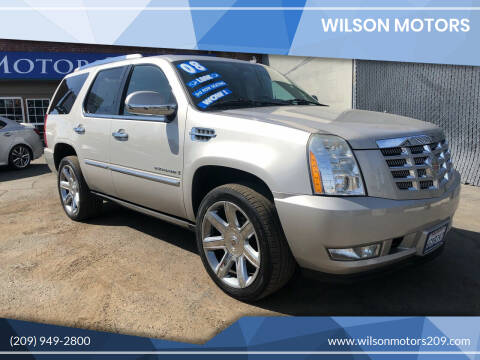 2008 Cadillac Escalade for sale at WILSON MOTORS in Stockton CA