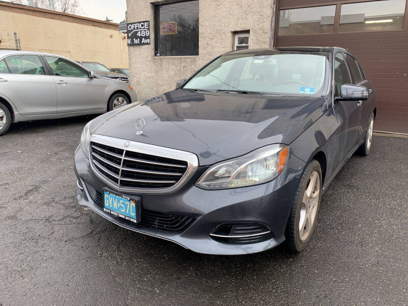 2016 Mercedes-Benz E-Class for sale at M & C AUTO SALES in Roselle NJ