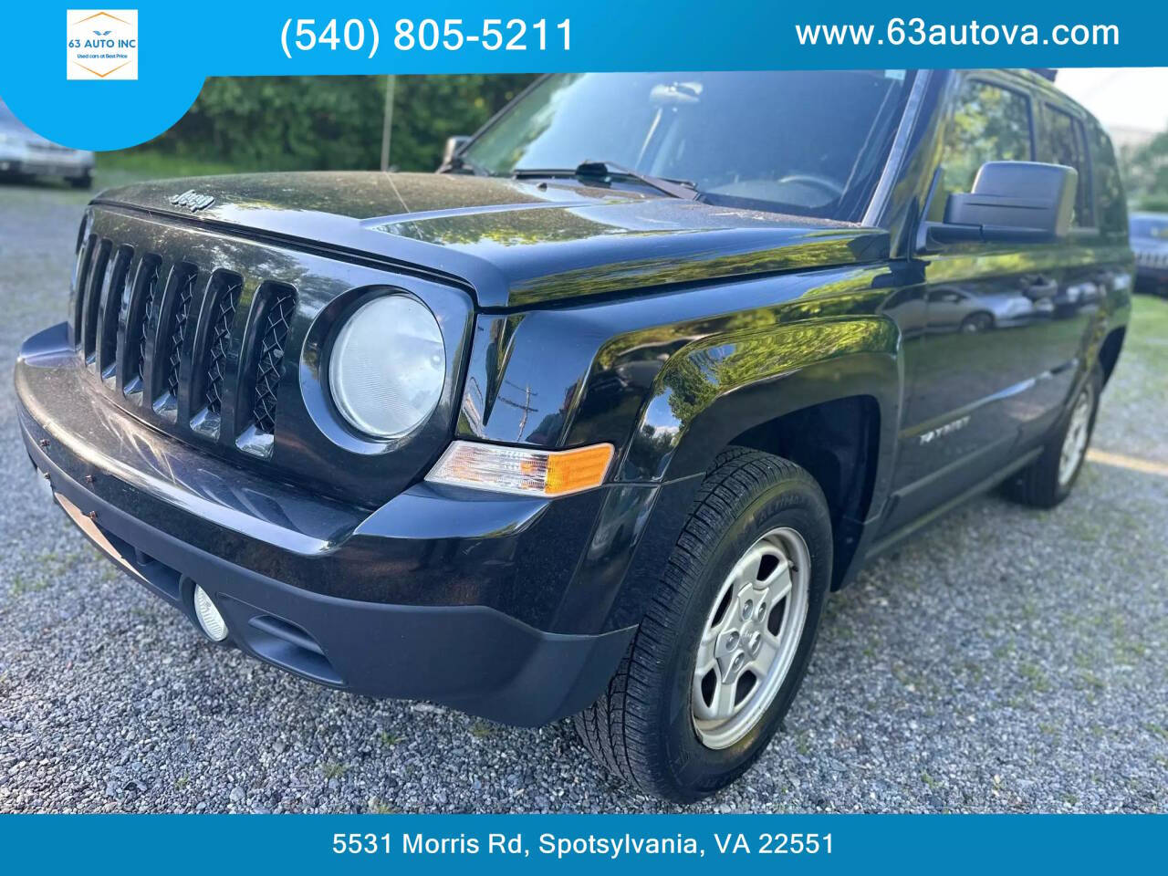 2012 Jeep Patriot for sale at 63 Auto Inc in Spotsylvania, VA