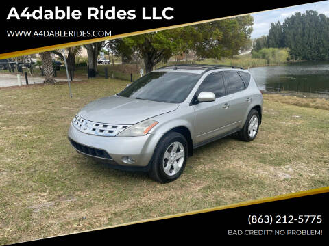 2005 Nissan Murano for sale at A4dable Rides LLC in Haines City FL