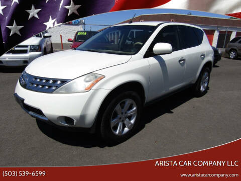 2006 Nissan Murano for sale at ARISTA CAR COMPANY LLC in Portland OR