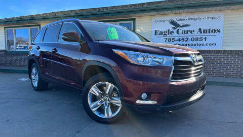 2016 Toyota Highlander for sale at Eagle Care Autos in Mcpherson KS