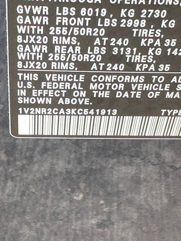 2019 Volkswagen Atlas V6 SEL Premium 4Motion