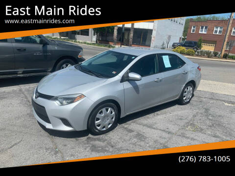 2014 Toyota Corolla for sale at East Main Rides in Marion VA