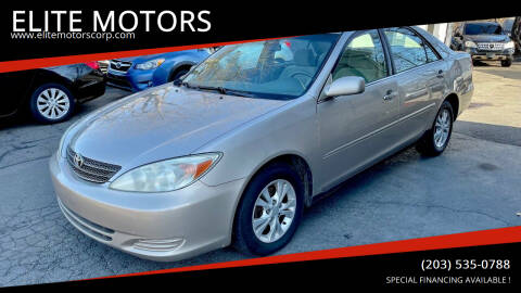 2004 Toyota Camry for sale at ELITE MOTORS in West Haven CT