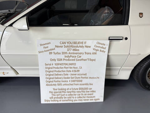 1989 Pontiac Firebird Trans Am GTA