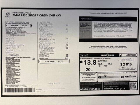 2019 RAM 1500
