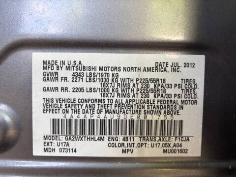 2013 Mitsubishi Outlander Sport SE