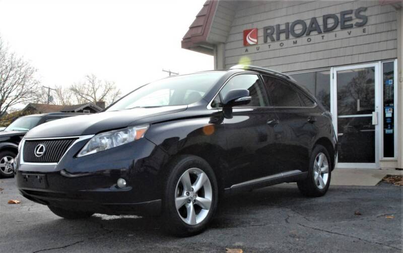 2010 Lexus RX 350 for sale at Rhoades Automotive Inc. in Columbia City IN