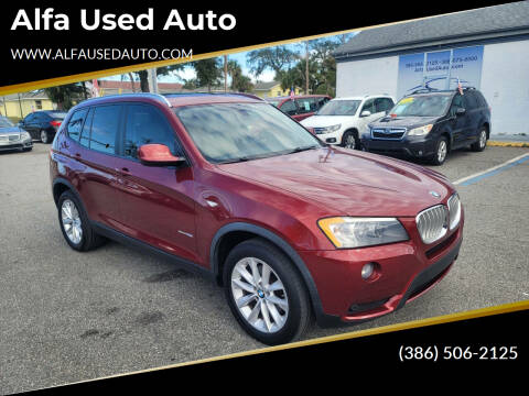 2013 BMW X3 for sale at Alfa Used Auto in Holly Hill FL