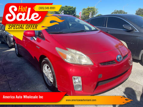 2010 Toyota Prius for sale at America Auto Wholesale Inc in Miami FL