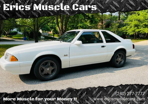 1991 Ford Mustang for sale at Erics Muscle Cars in Clarksburg MD