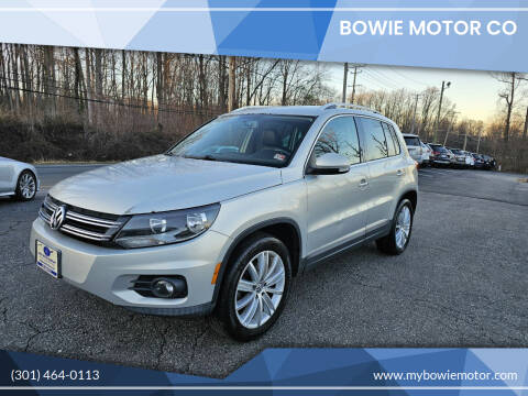 2012 Volkswagen Tiguan for sale at Bowie Motor Co in Bowie MD