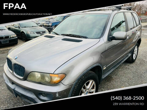 2004 BMW X5 for sale at FPAA in Fredericksburg VA