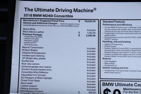 2018 BMW 2 Series M240i